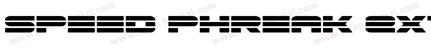 Speed Phreak Extra-C字体转换